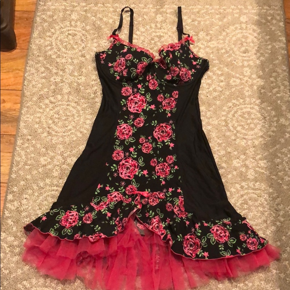 Victoria Secret negilgee black/pink